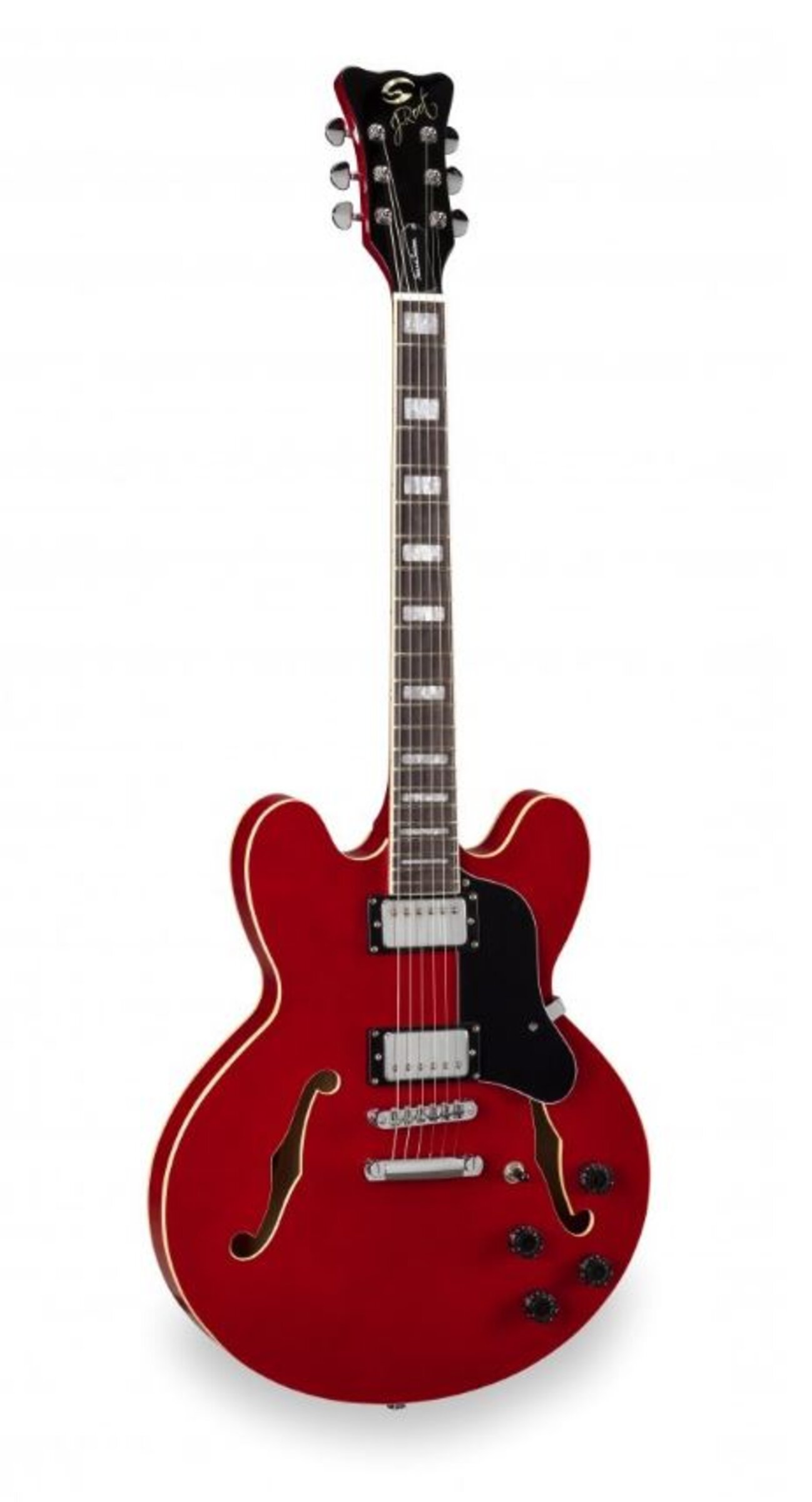 HW Audio. Jazz Root Double Cutaway Semi Acoustic Electric Guitar