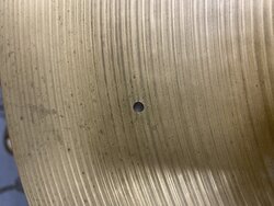 Zildjian 1960's Crash Cymbal, Modified, INK STAMPED - Used, 20"