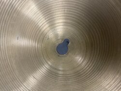 Zildjian 1960's Crash Cymbal, Modified, INK STAMPED - Used, 20"