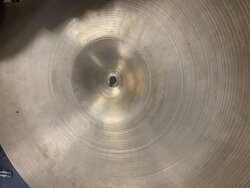 Zildjian 1960's Crash Cymbal, Modified, INK STAMPED - Used, 20"