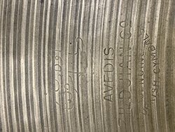 Zildjian 1960's Crash Cymbal, Modified, INK STAMPED - Used, 20"