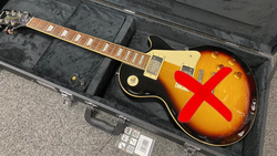 Freestyle Hard Shell Wood Case Electric Guitars, FCGW-ELEC-FT, Black