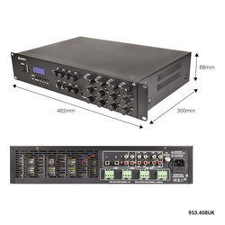 Adastra A8 Quad Stereo Amplifier 8 X 200w, Ideal Pubs / Cafes, New Stock