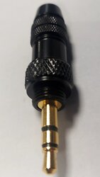 3.5mm Threaded Stereo Jack Plug Gold Stereo Connector Used On Radio Belt Packs, 752.687UK