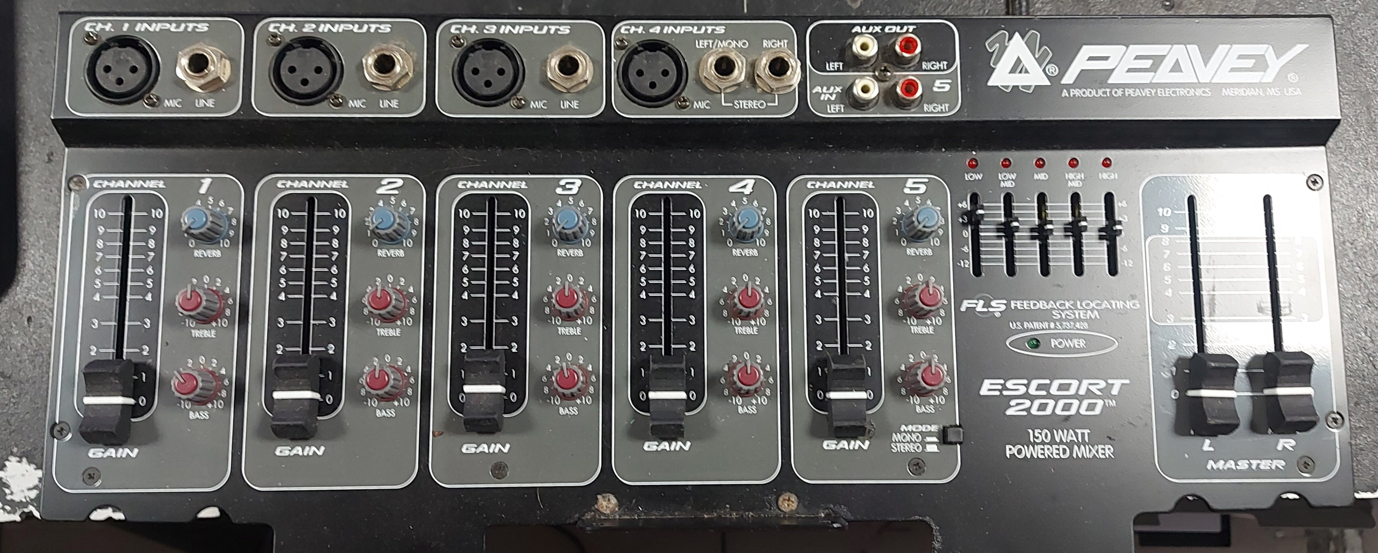HW Audio:. Peavey Escort 2000 50 Watt Powered Mixer