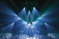 Showtec Phantom 250 Spot 250W LED, Prism, Gobo, 2 X Colour Wheel Moving Head, Black