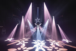 Showtec Phantom 250 Spot 250W LED, Prism, Gobo, 2 X Colour Wheel Moving Head, Black