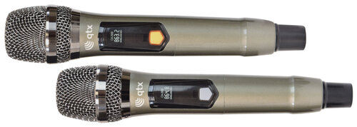 QTX J-MIC Dual UHF Handheld Wireless Microphone System