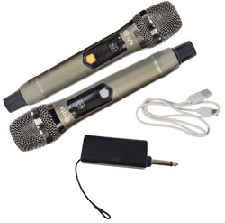 QTX J-MIC Dual UHF Handheld Wireless Microphone System