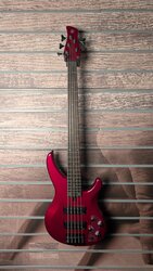 Yamaha TRBX305 5 String Bass, Candy Apple Red