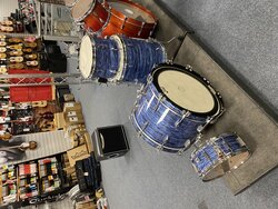 Pearl President 3 Piece Shell Pack, - Used, Ocean Ripple