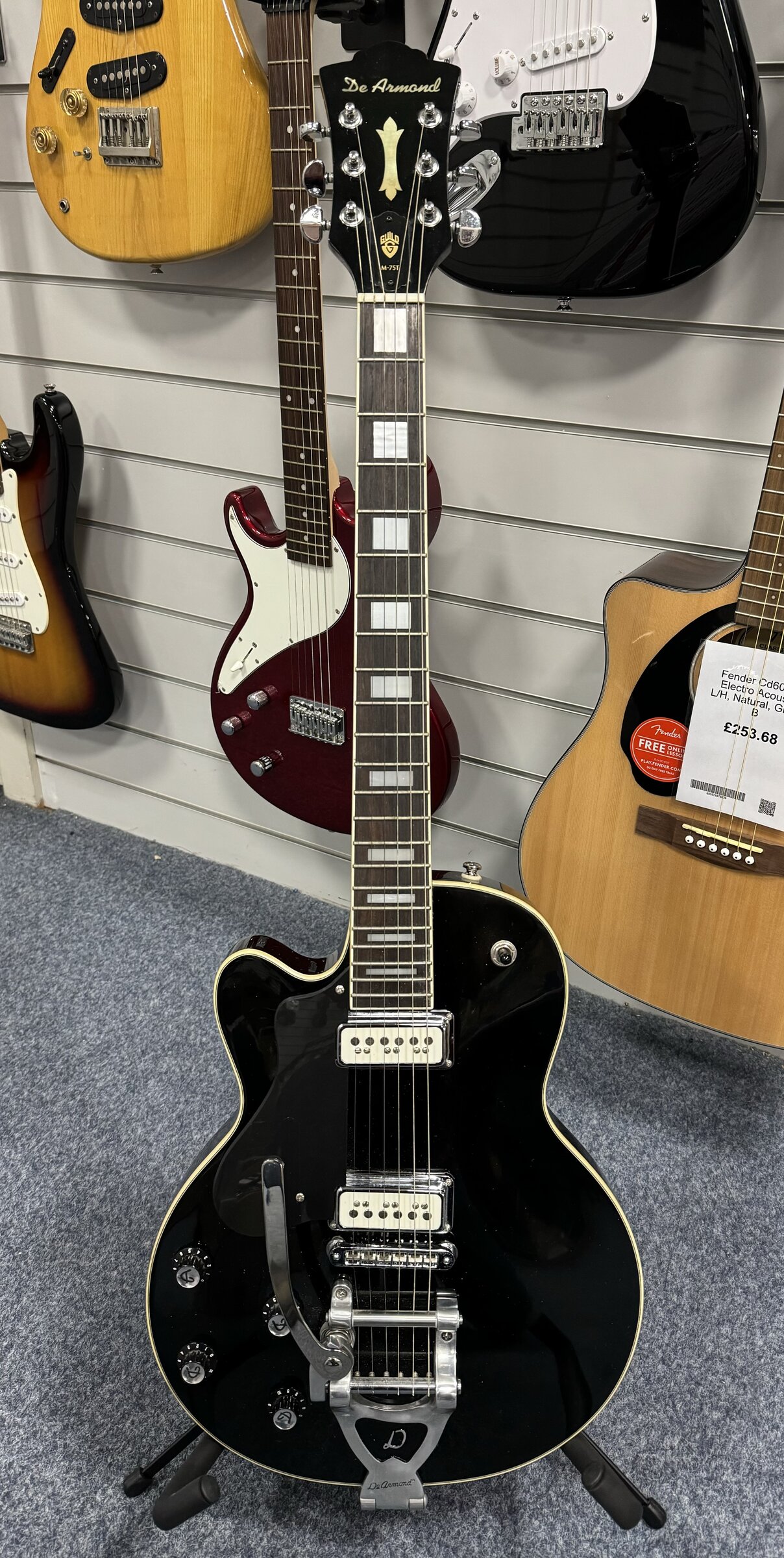 DeArmond ディアルモンド M-75T？ エレキギター ジャンク品 DeArmond ディアルモンド M-75T？ エレキギター ジャンク品
