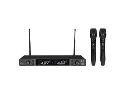 Q Audio QWM 1970 HH 1U Twin Handheld Wireless Mic System