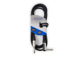 Stagecore Core 140 BK 6.35mm Mono Jack To Right Angled 6.35mm Mono Jack Cable