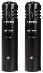 Citronic EC20 Condenser Microphones - Stereo Pair EC20, New Stock