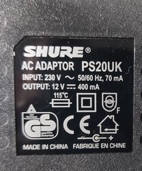 Shure SM58 PGX4 Wireless Mic System - Used