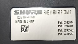 Shure Wireless Combo Twin Handheld PG58 System - Used