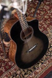 Washburn Bella Tone Studio Cutaway Electro Vite S9V, Charcoal Burst