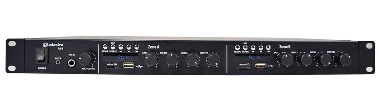 Adastra Dual Stereo Mixer-Amplifier 4 X 100W 953.414UK