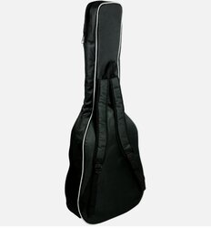 Rock Jam Deluxe Guitar Bag With Pick Holder And Strap, Black and Grey
