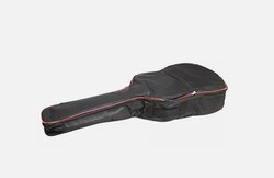 RockJam DGB-02 Padded Acoustic Guitar Bag, Black and Red