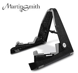 Martin Smith AGS-02 Portable Folding Guitar Stand, Black