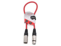 Stagecore Balanced XLR Male - XLR Female Microphone Cable / Lead, RED, 0.5 Metre
