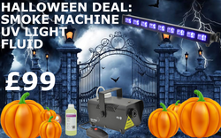 Halloween Smoke & UV Bundle Ideal For Parties