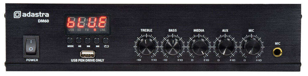 DM-Series Mixer-Amp with USB/FM and Bluetooth 953.118, 60W, DM60