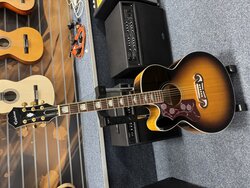 Epiphone J-200EC Electro Acoustic - Used, Sunburst, Left Handed
