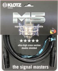 Klotz M5kbfm050 5m 16ft Microphone Cable, Black