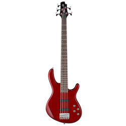 Cort Action Bass V Plus 5 String, Trans Red
