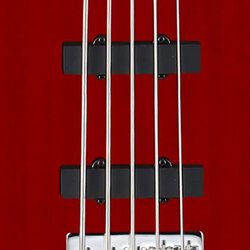 Cort Action Bass V Plus 5 String, Trans Red