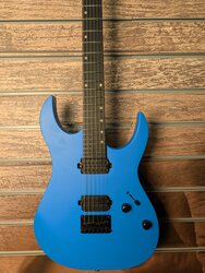 Spira S-400 24 Fret Electric Guitar, MBL Satin Blue