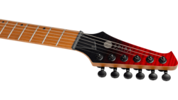 Spira S-450 24 Fret Electric Guitar, TRD Trans Red