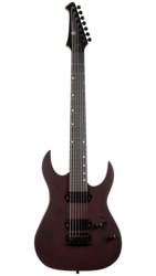 Spira S407 7 String 24 Fret Electric Guitar, MWR Satin Wine Red
