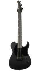 Spira T407 7 String 24 Fret Electric Guitar, MBK Satin Black