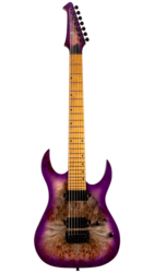Spira S457 7 String 24 Fret Electric Guitar, TPP Trans Purple