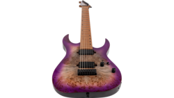 Spira S457 7 String 24 Fret Electric Guitar, TPP Trans Purple