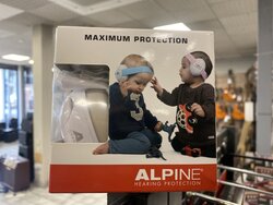 Alpine Muffy Baby Earmuff Hearing Protection, Blue / Grey