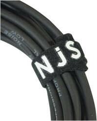 NJS 2 Phono (Rean) to 2 Phono (Rean) Pro Grade Cable, Black, 0.5M