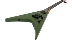 Spira V-400 Electric V Guitar, Satin Green