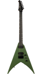 Spira V-400 Electric V Guitar, Satin Green