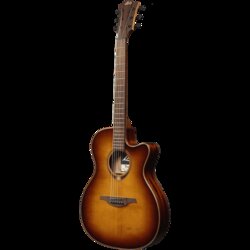 LAG T118ASCE Slimline Electro Acoustic Guitar, Brown Sunburst