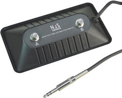 NJS Heavy Duty Twin Latching Footswitch, Black, NJS096