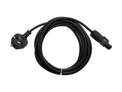 StageCore UK 13amp Plug to Neutrik TRUE1 PowerCon Cable, Black, 5 Metre