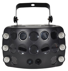 QTX Butterfly DJ Light Effect 3-in-1 LED & Laser Effect Light, Black, 151.744UK