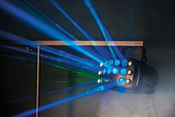 QTX Butterfly DJ Light Effect 3-in-1 LED & Laser Effect Light, Black, 151.744UK