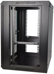 Cobra Metal 19" Rack Cabinet With Glass Door, Black, 12U 450mm Deep 99203