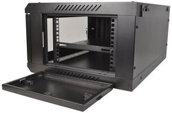 Cobra Metal 19" Rack Cabinet With Glass Door, Black CWR-445, 4U 450mm 99200